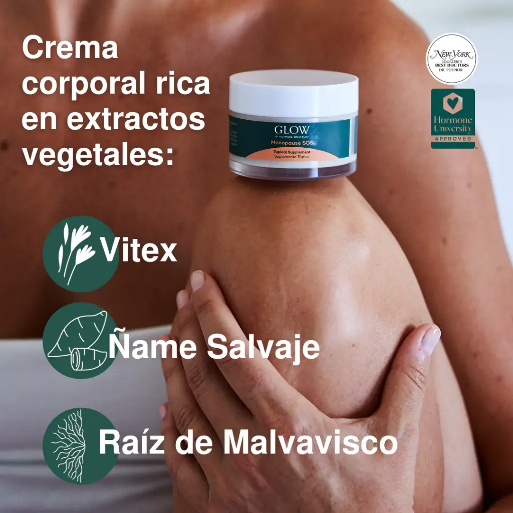 Menopause SOS de la marca GLOW HORMONE UNIVERSITY: componentes