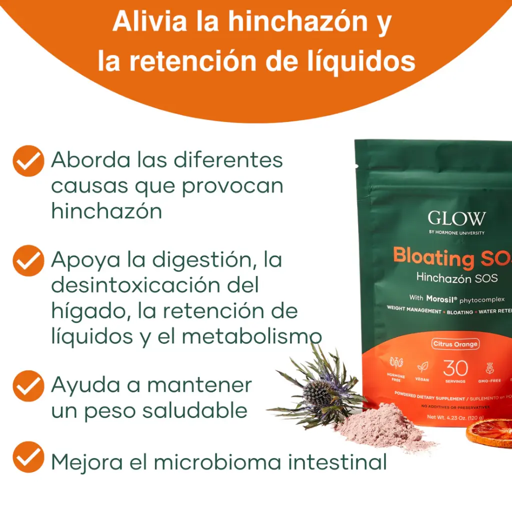 Bloating SOS de la marca GLOW HORMONE UNIVERSITY: Resultados