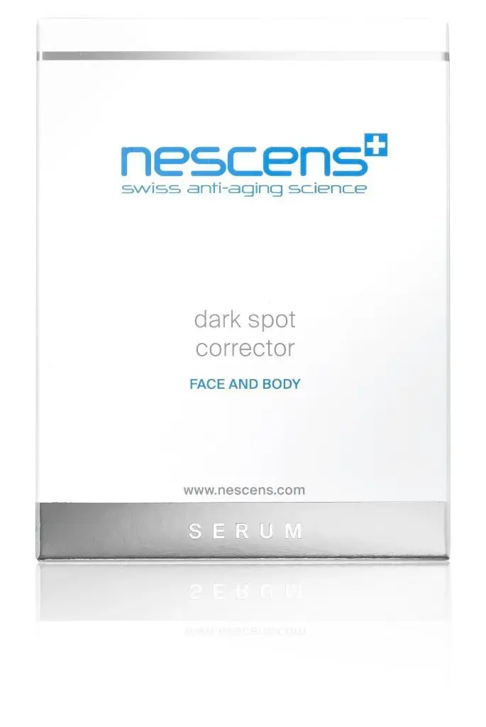 Dark spot correcting serum de la marca NESCENS: Caja